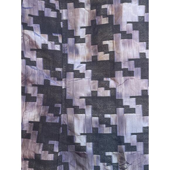 Vintage Y2K 90s Linen Jacket Womens Small All Over Print Purple Fairy Rave Disco - Picture 5 of 11